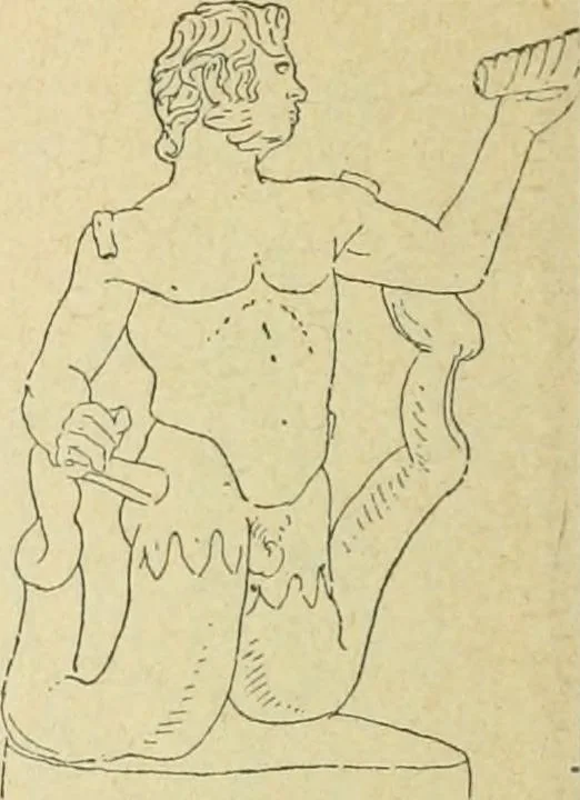 An illustration from Répertoire de la statuaire grecque et romaine, 1908, leaf 455
