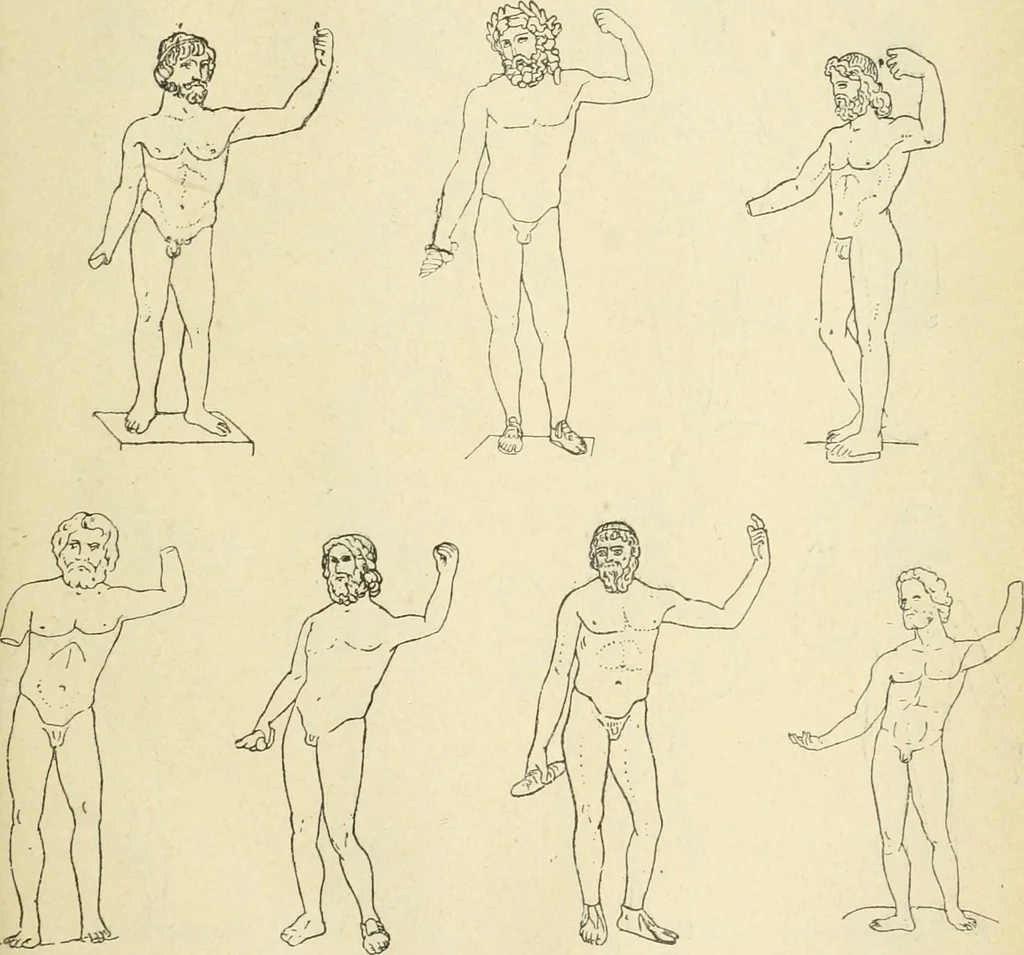 An illustration from Répertoire de la statuaire grecque et romaine, 1908, leaf 46