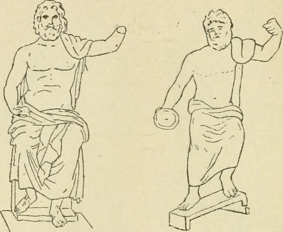An illustration from Répertoire de la statuaire grecque et romaine, 1908, leaf 57