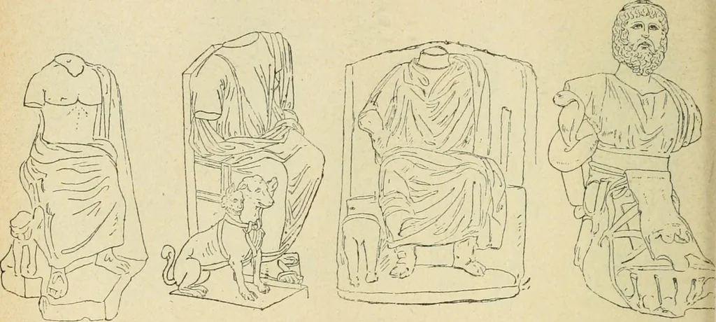 An illustration from Répertoire de la statuaire grecque et romaine, 1908, leaf 63