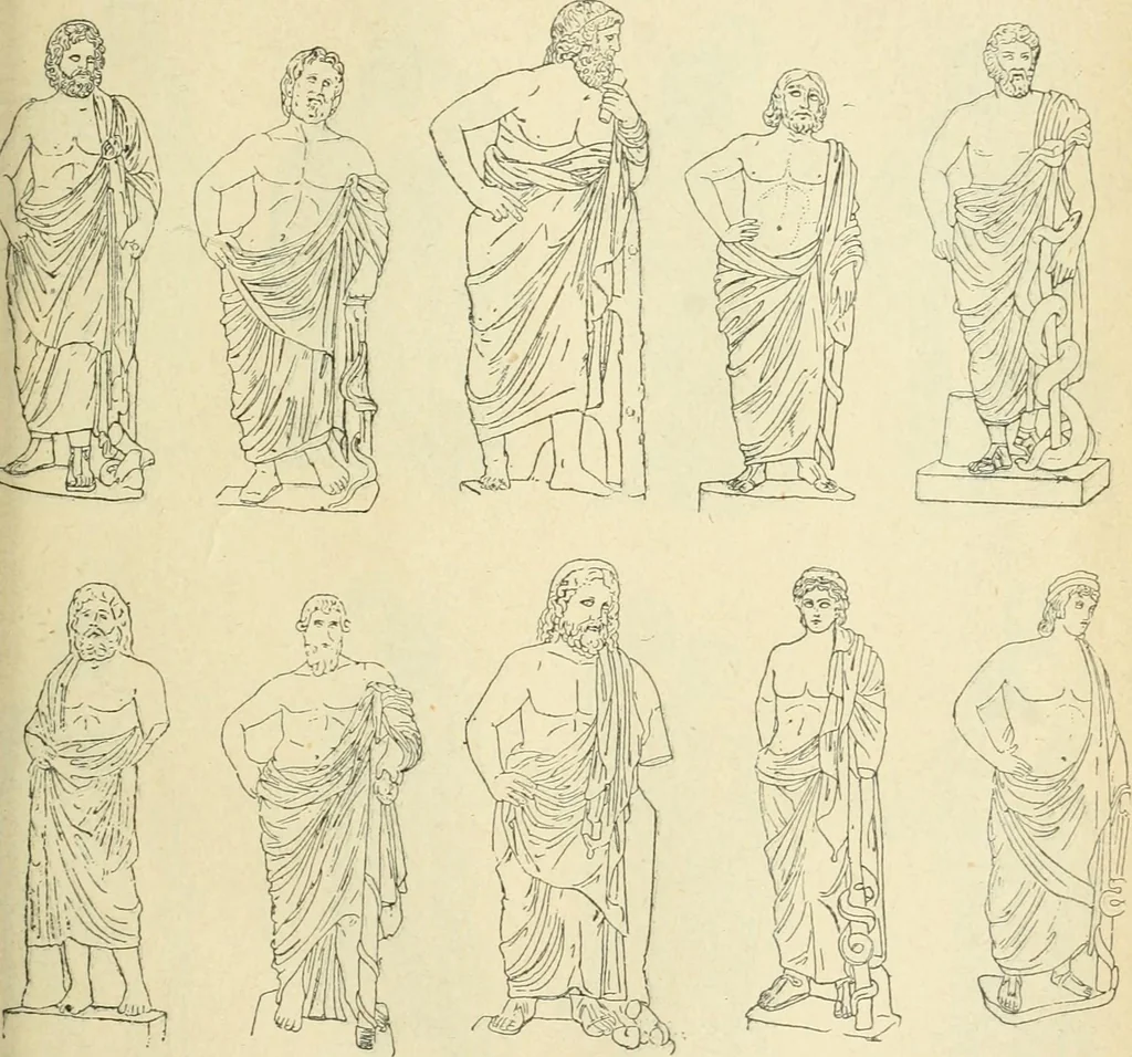 An illustration from Répertoire de la statuaire grecque et romaine, 1908, leaf 74
