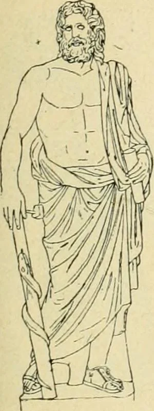 An illustration from Répertoire de la statuaire grecque et romaine, 1908, leaf 76