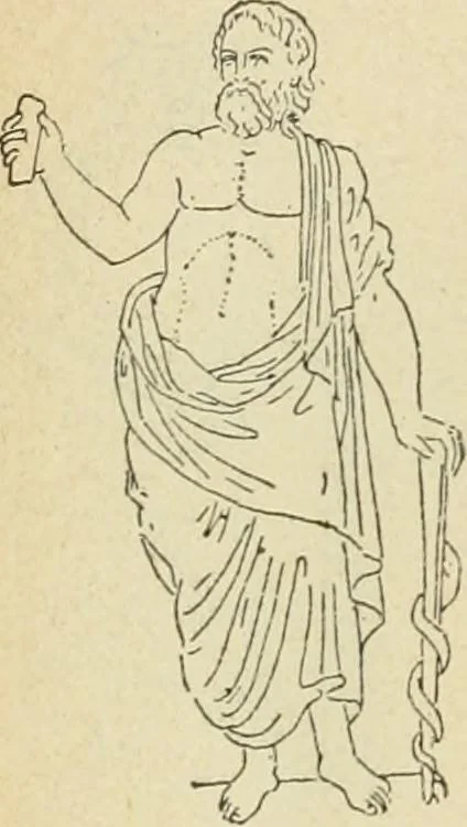 An illustration from Répertoire de la statuaire grecque et romaine, 1908, leaf 77