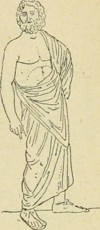 An illustration from Répertoire de la statuaire grecque et romaine, 1908, leaf 77