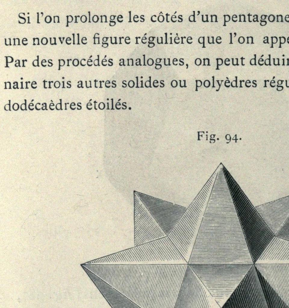 An illustration from Récréations mathématiques, 1883, leaf 218