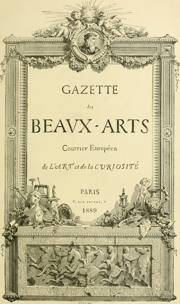 An illustration from Gazette des beaux-arts, 1859, leaf 10