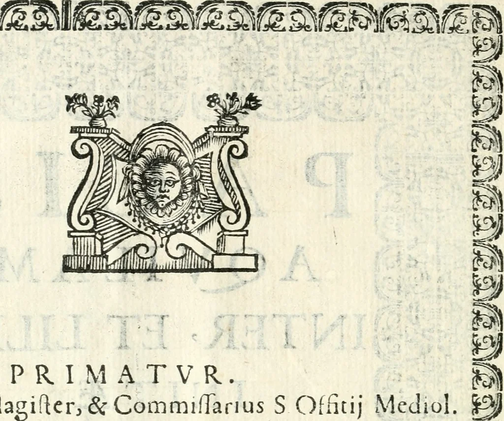 An illustration from Pacis aqvilam inter et lilia initae elogia, 1660, leaf 5