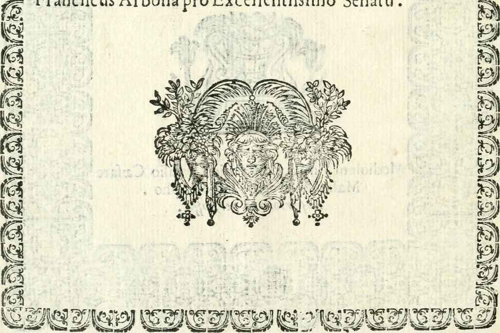 An illustration from Pacis aqvilam inter et lilia initae elogia, 1660, leaf 5