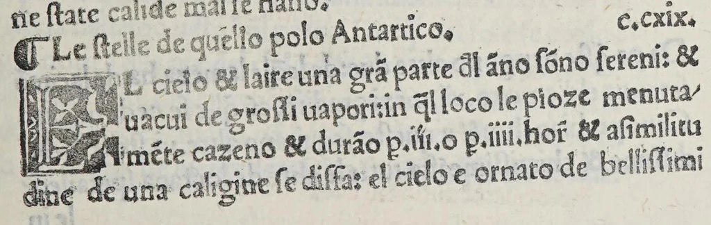 An illustration from Paesi nouamente retrouati. et Nouo Mondo da Alberico Vesputio Florentino intitulato, 1507, leaf 217