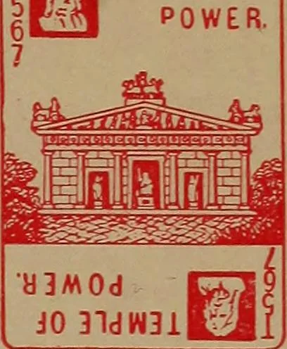 An illustration from Pahlavi cartomalcy or card reading; a new and complete method adapted to the Pahlavi cards, 1904, leaf 48