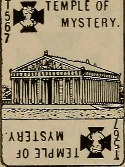 An illustration from Pahlavi cartomalcy or card reading; a new and complete method adapted to the Pahlavi cards, 1904, leaf 61