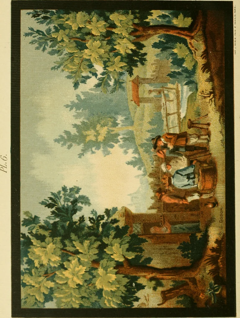 An illustration from Painted tapestry and its application to interior decoration : practical lessons in tapestry painting with liquid colour, 1879, leaf 101