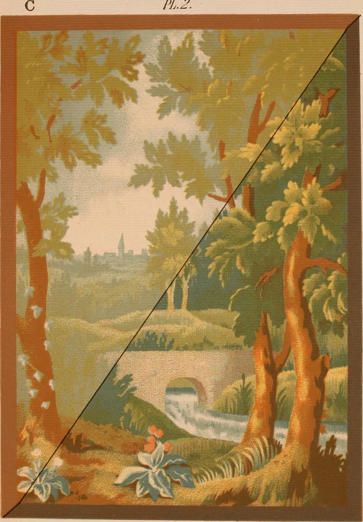 An illustration from Painted tapestry and its application to interior decoration : practical lessons in tapestry painting with liquid colour, 1879, leaf 109