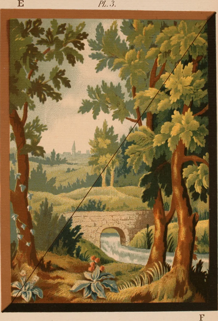 An illustration from Painted tapestry and its application to interior decoration : practical lessons in tapestry painting with liquid colour, 1879, leaf 110