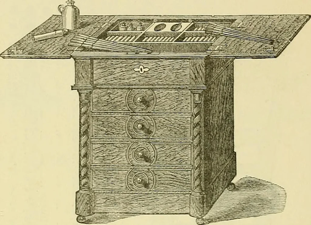 An illustration from Painted tapestry and its application to interior decoration : practical lessons in tapestry painting with liquid colour, 1879, leaf 147