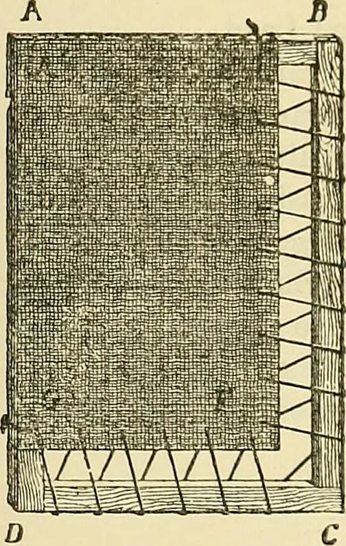 An illustration from Painted tapestry and its application to interior decoration : practical lessons in tapestry painting with liquid colour, 1879, leaf 74