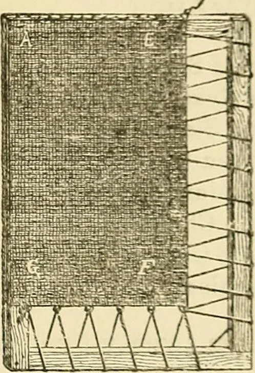 An illustration from Painted tapestry and its application to interior decoration : practical lessons in tapestry painting with liquid colour, 1879, leaf 74