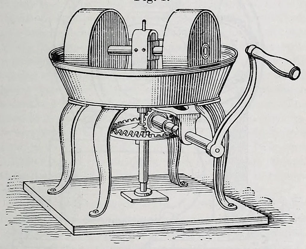 An illustration from The Painter, gilder and varnisher's companion : comprising the manufacture and test of pigments, the art of painting, graining, marbling, staining, sign-writing, varnishing, glass-staining, and gilding on glass .., 1900, leaf 27