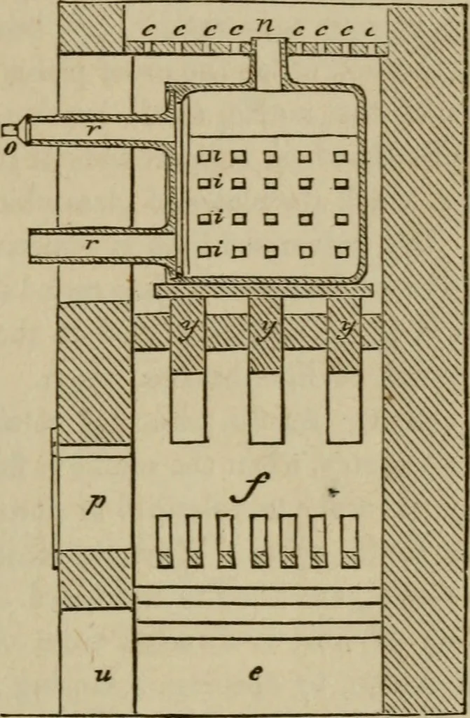 An illustration from The painter, gilder, and varnisher's companion: containing rules and regulations in every thing relating to the arts of painting, gilding, varnishing, and glass staining .., 1867, leaf 164