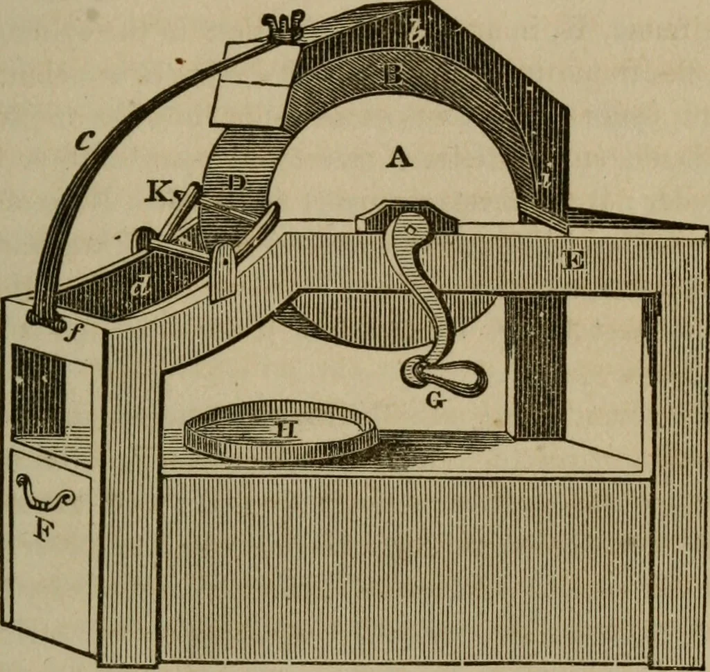 An illustration from The painter, gilder, and varnisher's companion: containing rules and regulations in every thing relating to the arts of painting, gilding, varnishing, and glass staining .., 1867, leaf 20