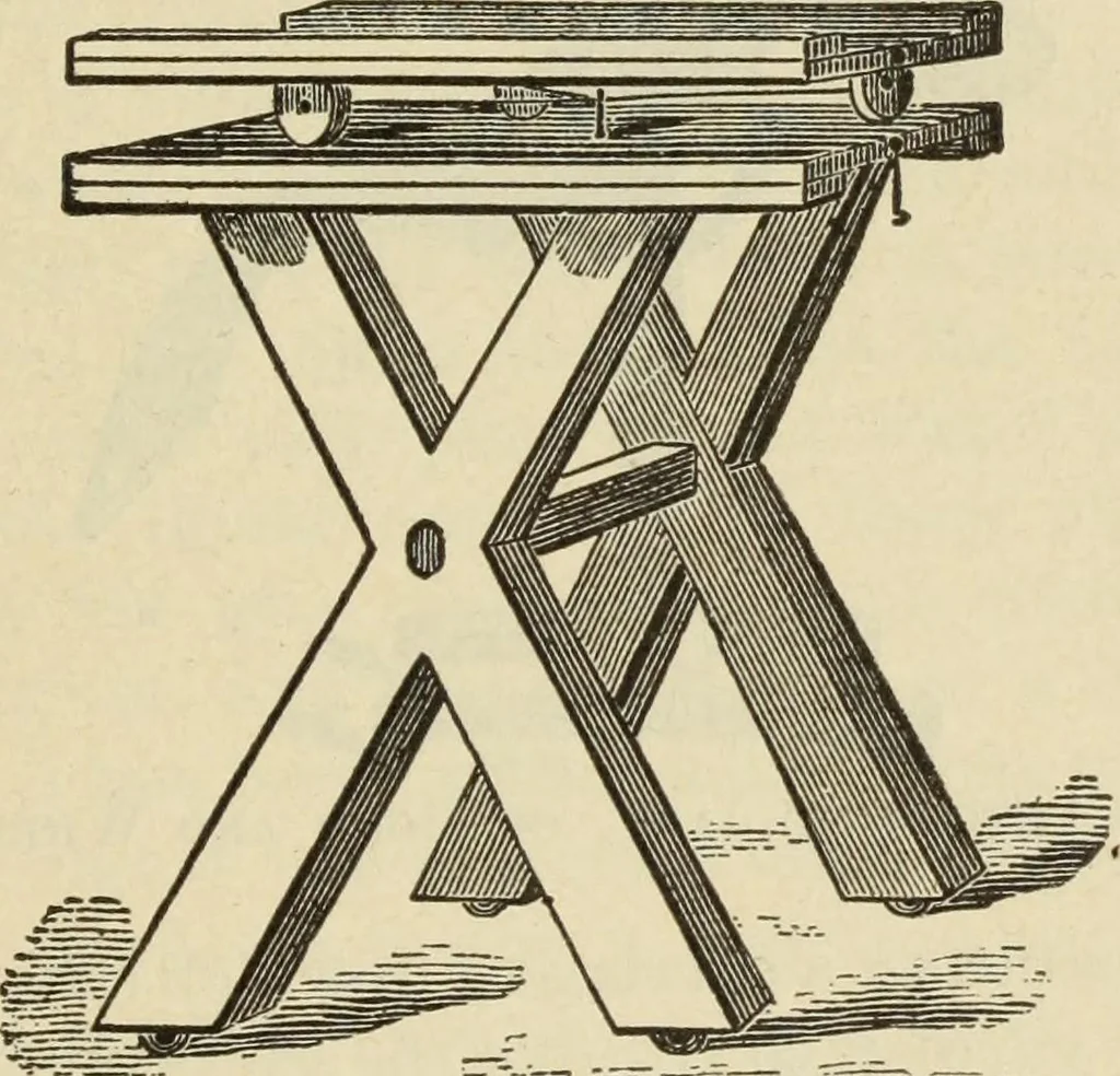 An illustration from The painters' encyclopædia. Containing definitions of all important words in the art of plain and artistic painting, with details of practice in coach, carriage, railway car, house, sign and ornamental painting, including graining, marbling ... and valuable hints and helps in scene painting, porcelain painting, plain painting, distemper painting, and all work in which a brush, pencil or palette is used, 1887, leaf 194
