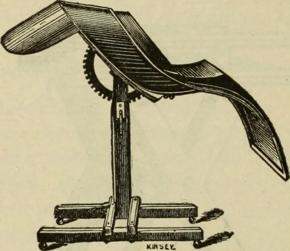 An illustration from The painters' encyclopædia. Containing definitions of all important words in the art of plain and artistic painting, with details of practice in coach, carriage, railway car, house, sign and ornamental painting, including graining, marbling ... and valuable hints and helps in scene painting, porcelain painting, plain painting, distemper painting, and all work in which a brush, pencil or palette is used, 1887, leaf 195