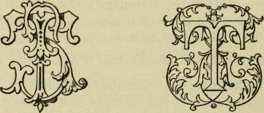 An illustration from The painters' encyclopædia. Containing definitions of all important words in the art of plain and artistic painting, with details of practice in coach, carriage, railway car, house, sign and ornamental painting, including graining, marbling ... and valuable hints and helps in scene painting, porcelain painting, plain painting, distemper painting, and all work in which a brush, pencil or palette is used, 1887, leaf 223