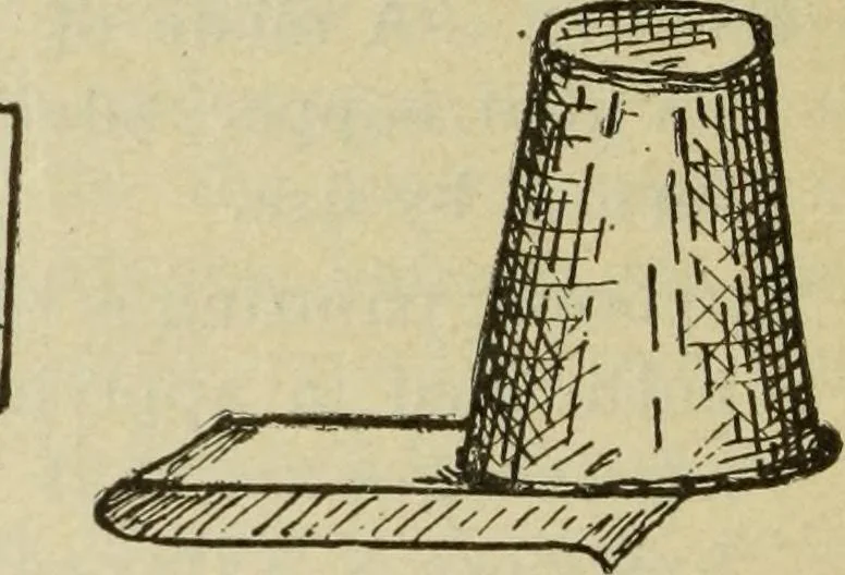 An illustration from The painters' encyclopædia. Containing definitions of all important words in the art of plain and artistic painting, with details of practice in coach, carriage, railway car, house, sign and ornamental painting, including graining, marbling ... and valuable hints and helps in scene painting, porcelain painting, plain painting, distemper painting, and all work in which a brush, pencil or palette is used, 1887, leaf 271