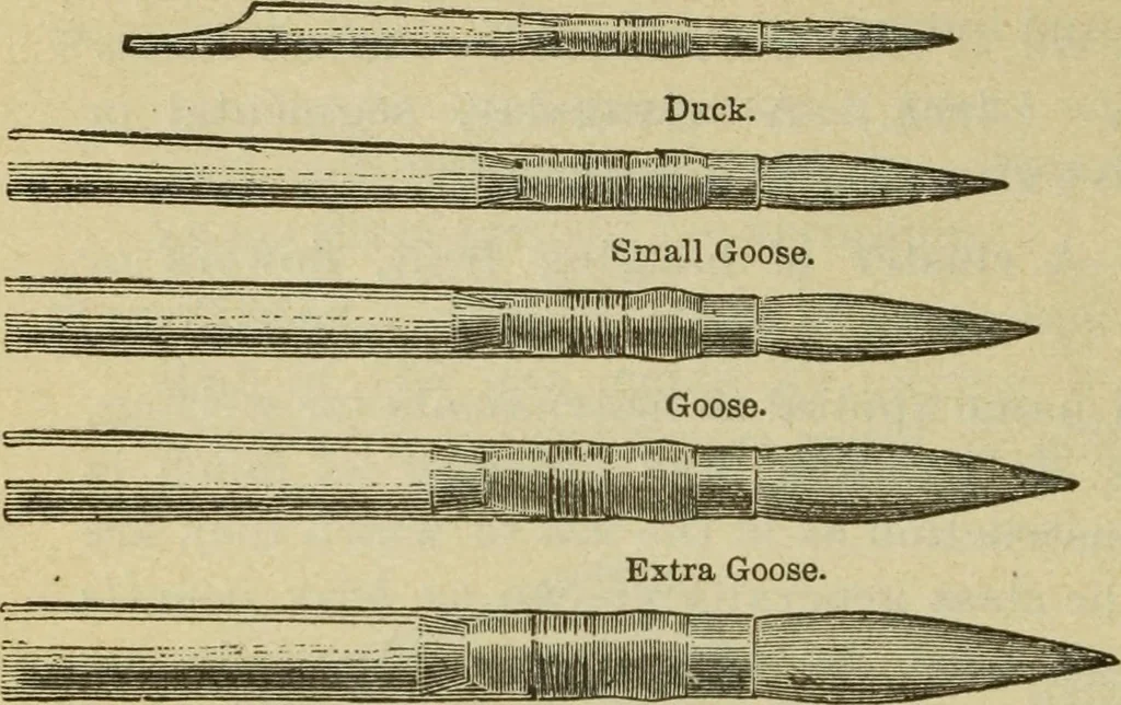 An illustration from The painters' encyclopædia. Containing definitions of all important words in the art of plain and artistic painting, with details of practice in coach, carriage, railway car, house, sign and ornamental painting, including graining, marbling ... and valuable hints and helps in scene painting, porcelain painting, plain painting, distemper painting, and all work in which a brush, pencil or palette is used, 1887, leaf 275