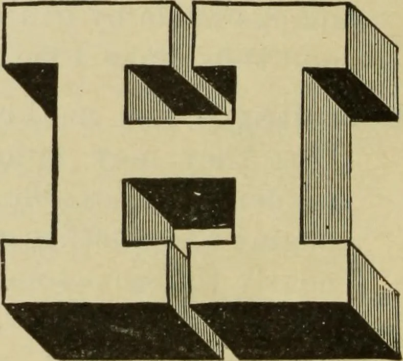 An illustration from The painters' encyclopædia. Containing definitions of all important words in the art of plain and artistic painting, with details of practice in coach, carriage, railway car, house, sign and ornamental painting, including graining, marbling ... and valuable hints and helps in scene painting, porcelain painting, plain painting, distemper painting, and all work in which a brush, pencil or palette is used, 1887, leaf 55