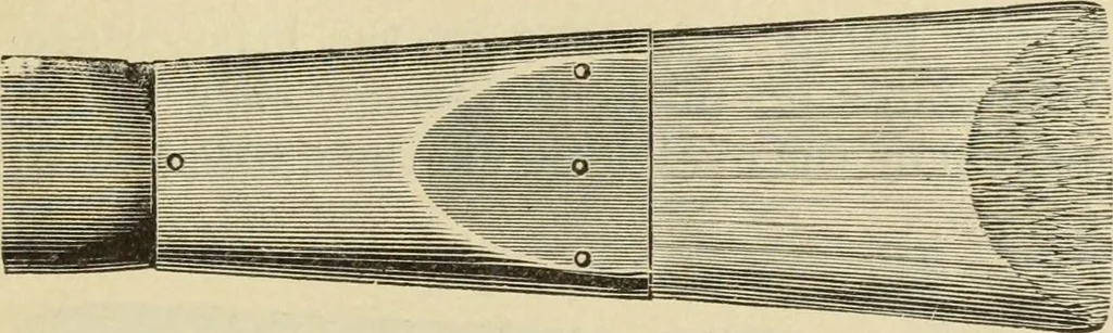 An illustration from The painters' encyclopædia. Containing definitions of all important words in the art of plain and artistic painting, with details of practice in coach, carriage, railway car, house, sign and ornamental painting, including graining, marbling ... and valuable hints and helps in scene painting, porcelain painting, plain painting, distemper painting, and all work in which a brush, pencil or palette is used, 1887, leaf 78