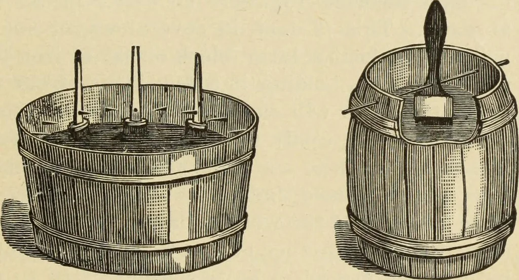 An illustration from The painters' encyclopædia. Containing definitions of all important words in the art of plain and artistic painting, with details of practice in coach, carriage, railway car, house, sign and ornamental painting, including graining, marbling ... and valuable hints and helps in scene painting, porcelain painting, plain painting, distemper painting, and all work in which a brush, pencil or palette is used, 1887, leaf 80