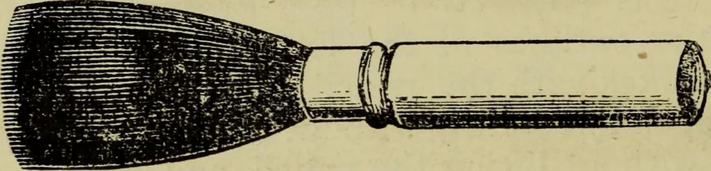 An illustration from The Painters' & grainers' handbook : a complete illustrated guide to painting, graining, distempering, sign-writing, gilding, and glass embossing ..., 1873, leaf 119