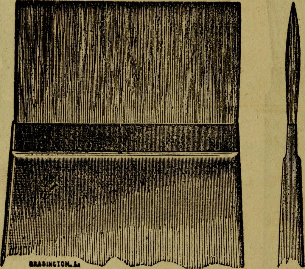 An illustration from The Painters' & grainers' handbook : a complete illustrated guide to painting, graining, distempering, sign-writing, gilding, and glass embossing ..., 1873, leaf 165