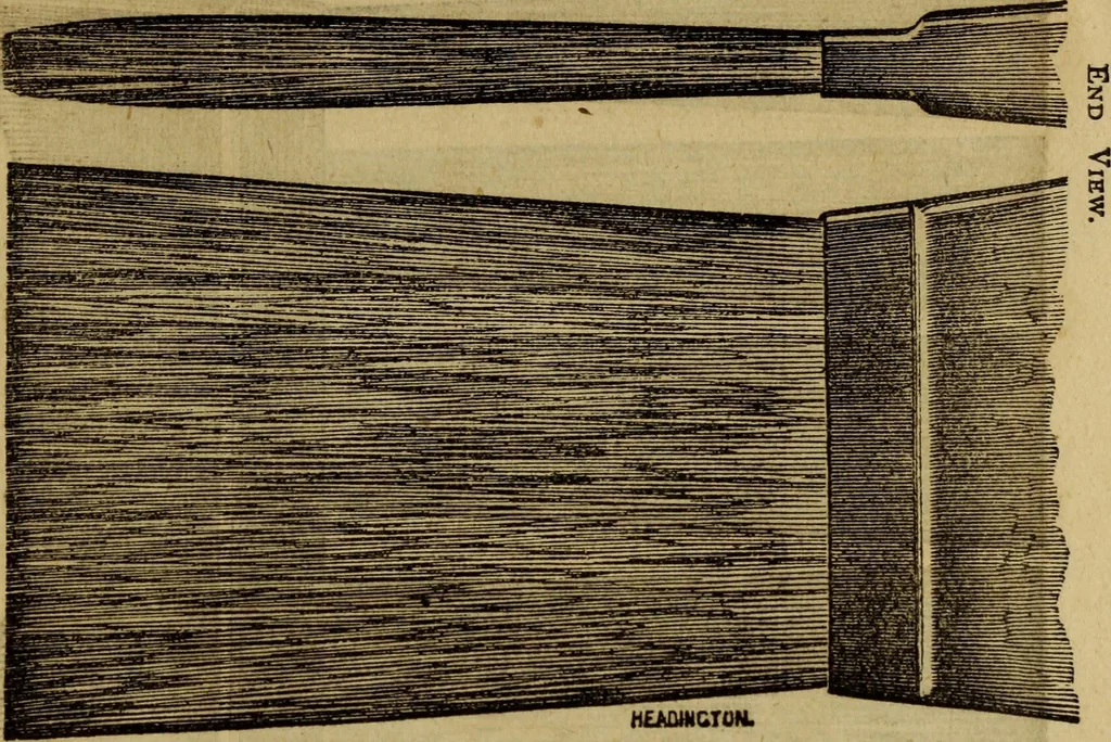 An illustration from The Painters' & grainers' handbook : a complete illustrated guide to painting, graining, distempering, sign-writing, gilding, and glass embossing ..., 1873, leaf 168