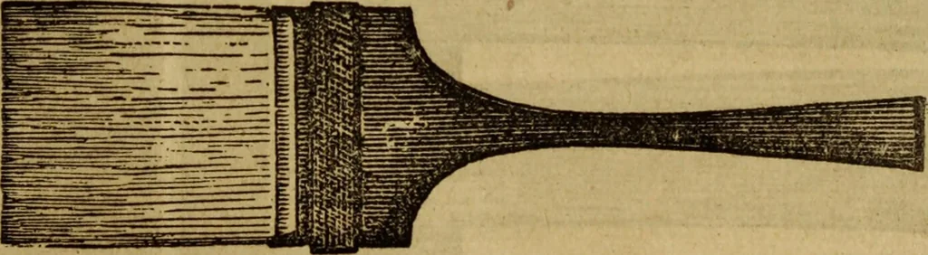 An illustration from The Painters' & grainers' handbook : a complete illustrated guide to painting, graining, distempering, sign-writing, gilding, and glass embossing ..., 1873, leaf 168