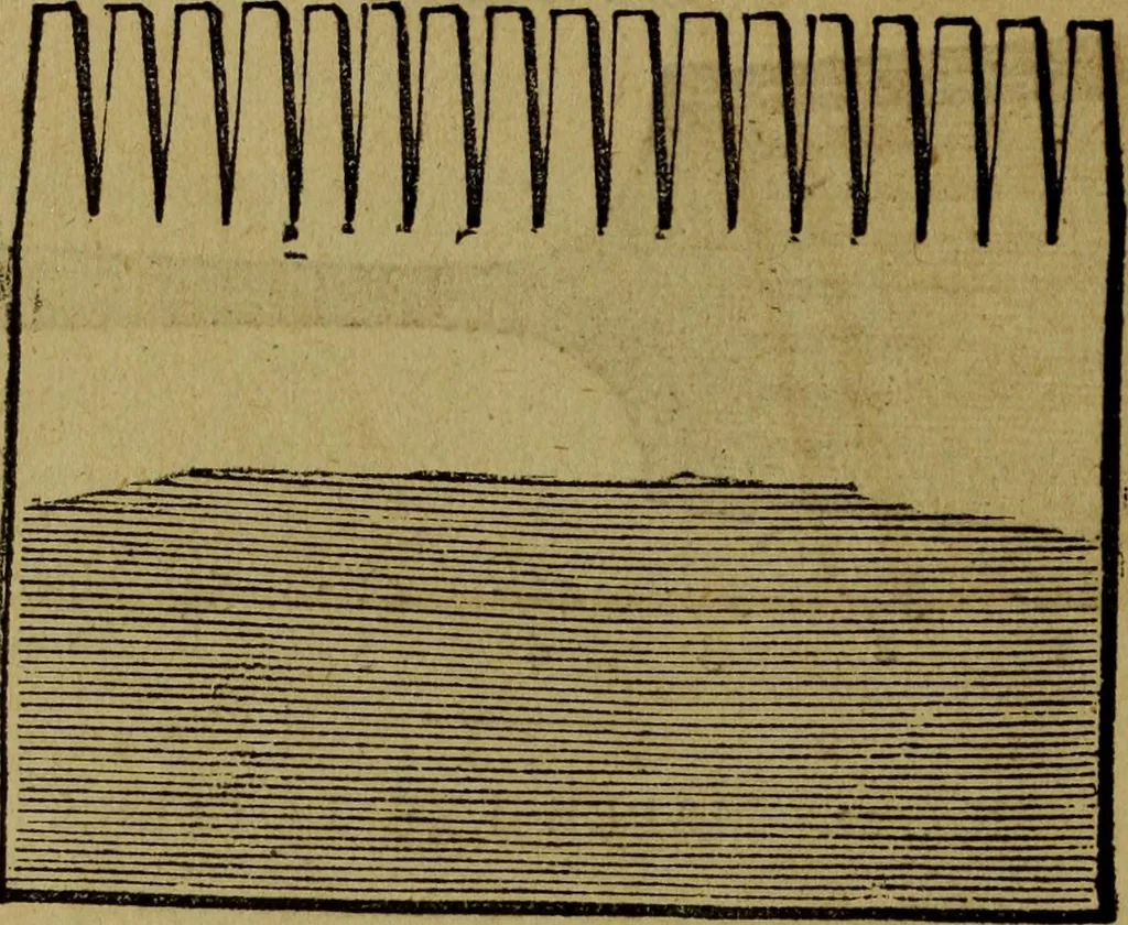An illustration from The Painters' & grainers' handbook : a complete illustrated guide to painting, graining, distempering, sign-writing, gilding, and glass embossing ..., 1873, leaf 173