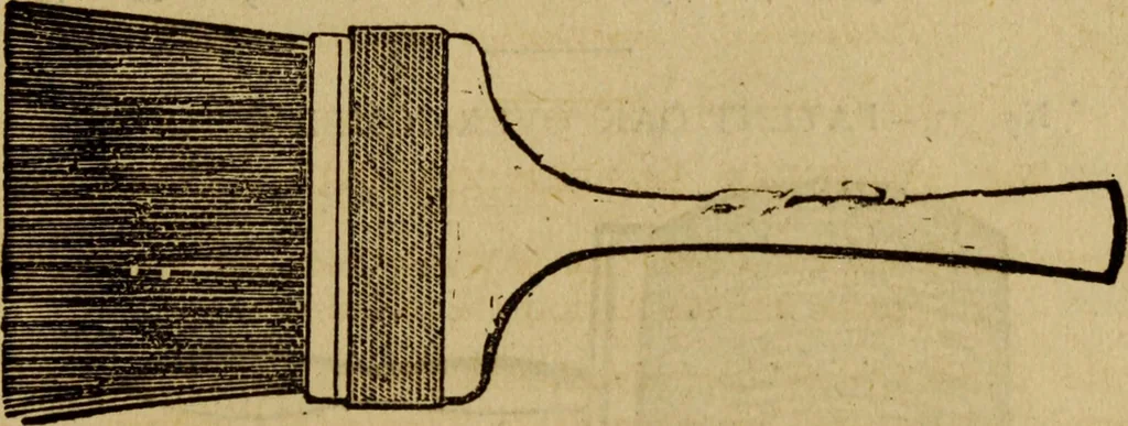 An illustration from The Painters' & grainers' handbook : a complete illustrated guide to painting, graining, distempering, sign-writing, gilding, and glass embossing ..., 1873, leaf 174