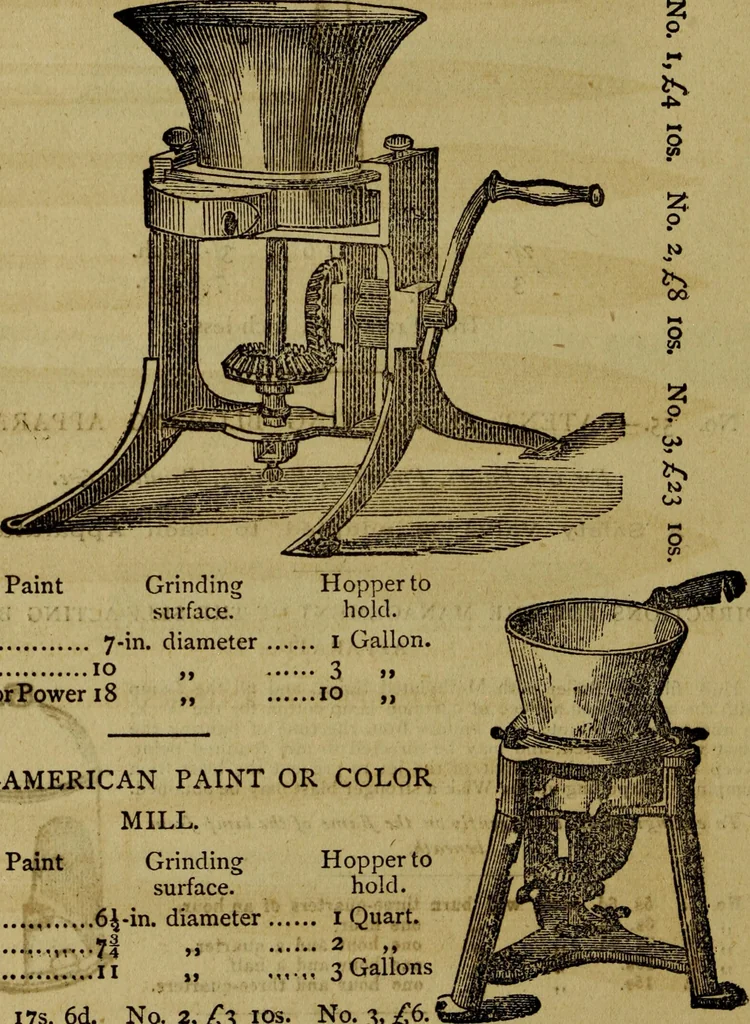 An illustration from The Painters' & grainers' handbook : a complete illustrated guide to painting, graining, distempering, sign-writing, gilding, and glass embossing ..., 1873, leaf 183