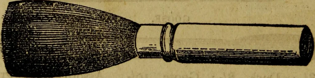 An illustration from The Painters' & grainers' handbook : a complete illustrated guide to painting, graining, distempering, sign-writing, gilding, and glass embossing ..., 1873, leaf 189