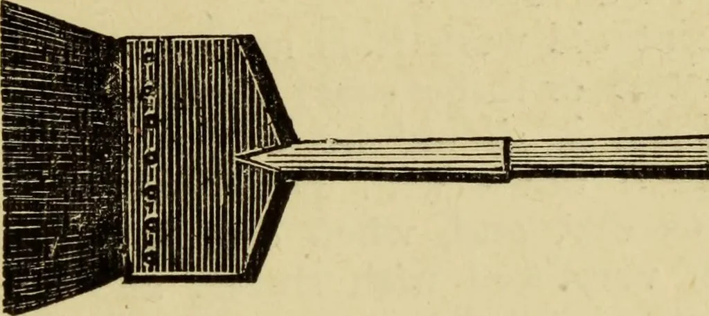 An illustration from The Painters' & grainers' handbook : a complete illustrated guide to painting, graining, distempering, sign-writing, gilding, and glass embossing ..., 1873, leaf 22