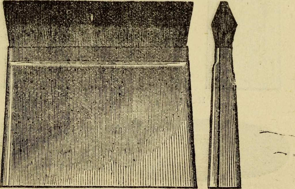An illustration from The Painters' & grainers' handbook : a complete illustrated guide to painting, graining, distempering, sign-writing, gilding, and glass embossing ..., 1873, leaf 84