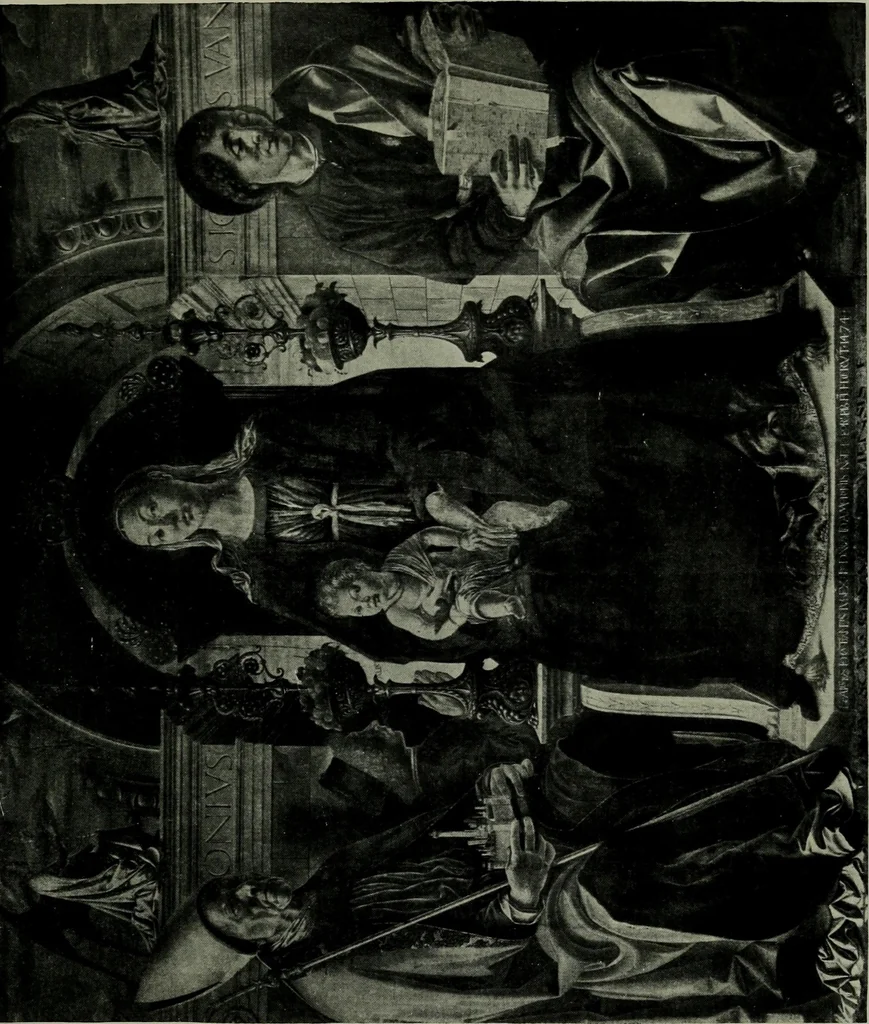 An illustration from The painters of the school of Ferrara, 1911, leaf 74