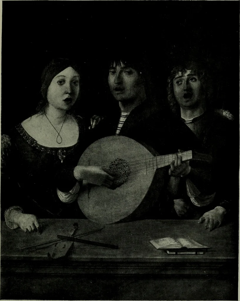 An illustration from The painters of the school of Ferrara, 1911, leaf 96