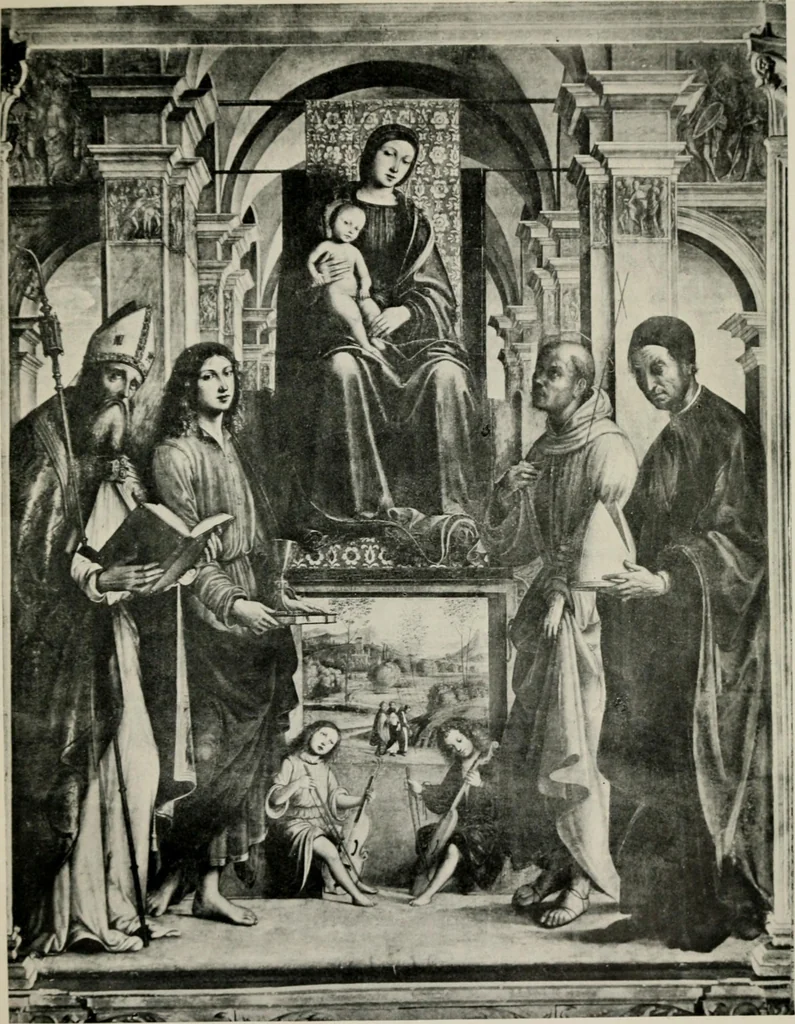 An illustration from The painters of the school of Ferrara, 1911, leaf 124