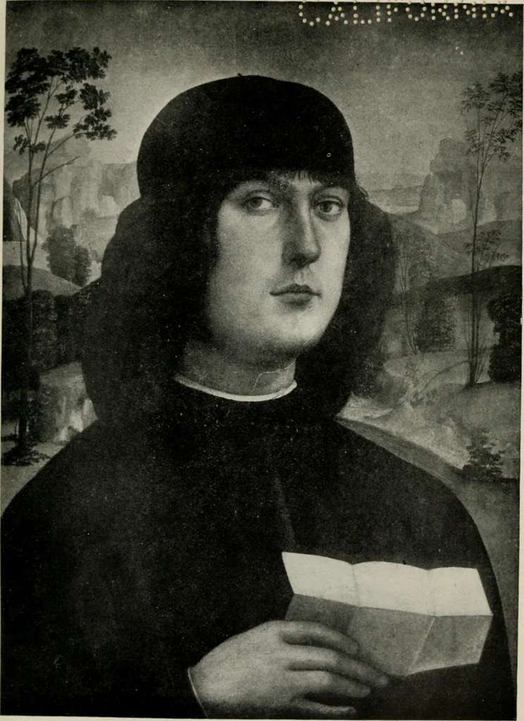 An illustration from The painters of the school of Ferrara, 1911, leaf 136