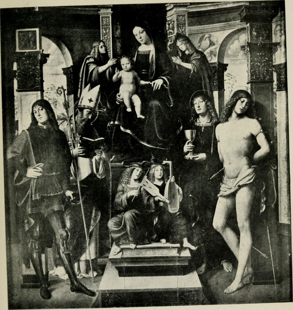 An illustration from The painters of the school of Ferrara, 1911, leaf 148