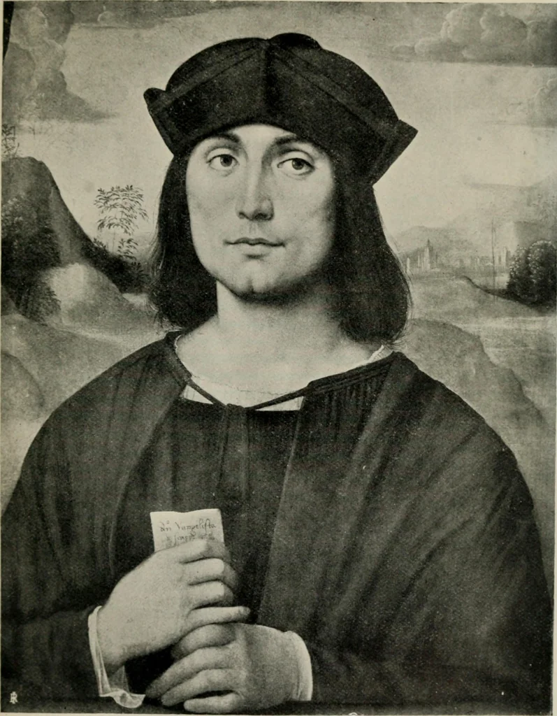 An illustration from The painters of the school of Ferrara, 1911, leaf 164