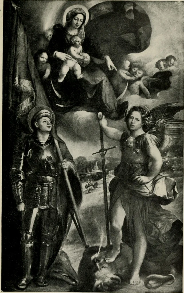 An illustration from The painters of the school of Ferrara, 1911, leaf 232