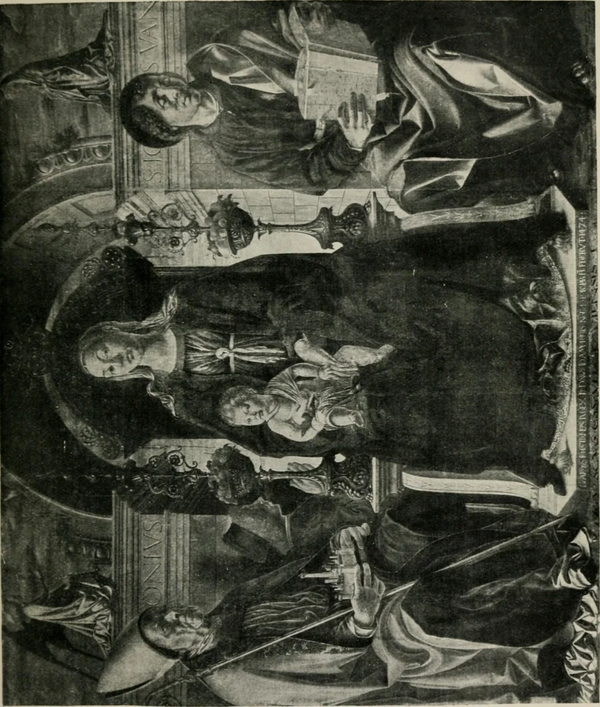 An illustration from The painters of the school of Ferrara, 1911, leaf 76